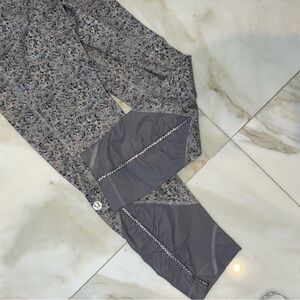 Lululemon leggings  Pace Queen 7/8 Tight 26” Fleur Silver Spoon Ambient Grey Sz6